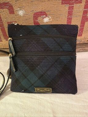 Dooney & Bourke Blackwatch Crossbody Bag - Black & Green Plaid